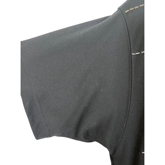 Lisa Top L Black Dragonfly Beaded Boho Western Novelty Mythical Hippie Cowgirl - Picture 8 of 12